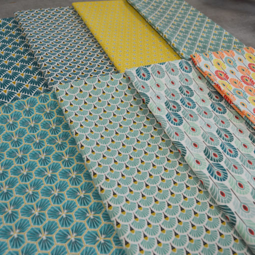 Lot de Coupons tissus imprimés oeko tex - designers-factory