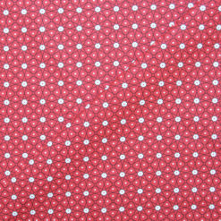 Tissu coton imprimé star rouge