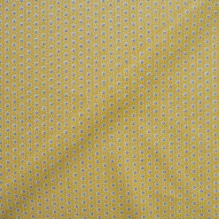 Tissu coton imprimé mozaic jaune