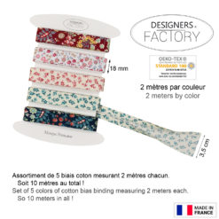 Biais coton imprimé - www.designers-factory.com