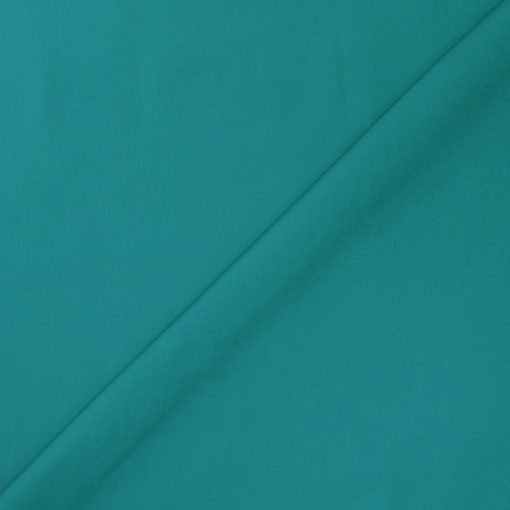 tissu popeline de coton vert canard - www.designers-factory.com
