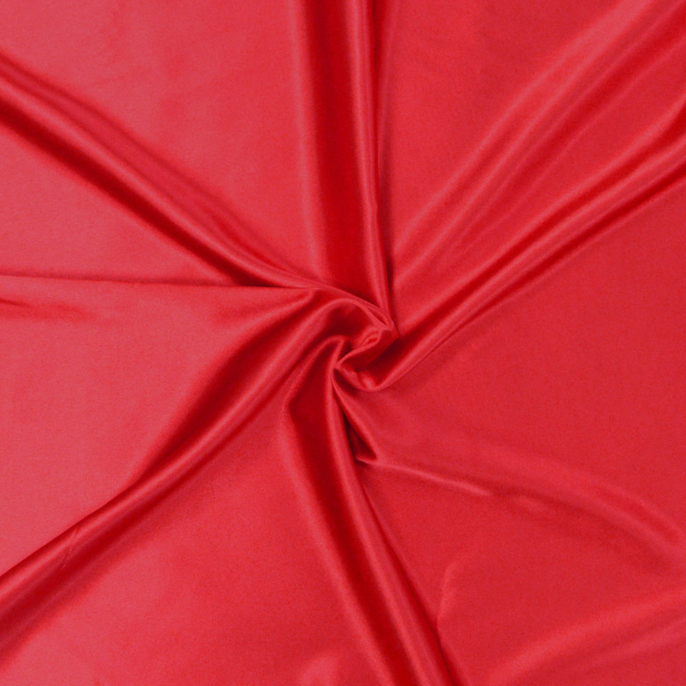 Tissu satin rouge - www.designers-factory.com